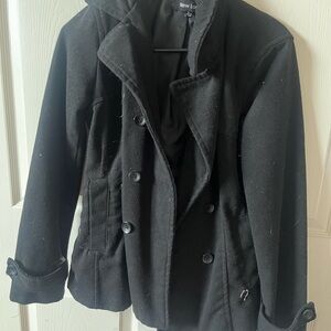 New Look Women's Classic Black Peacoat